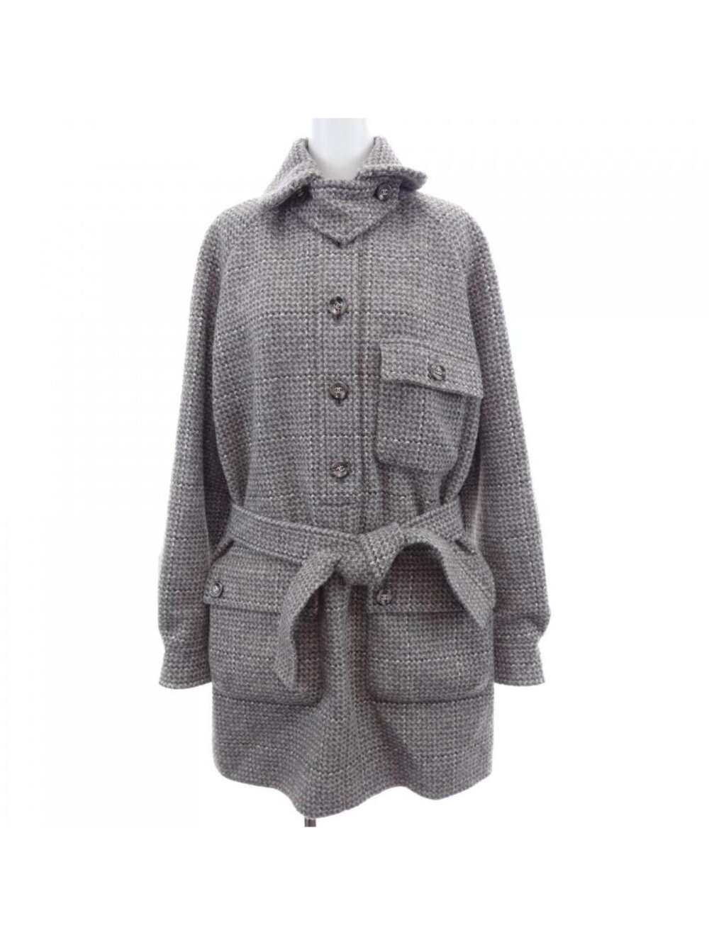 Chanel Coat Gray